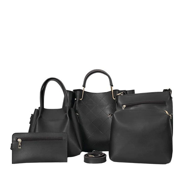 FABULOUS 5 Pcs Black Bag Set